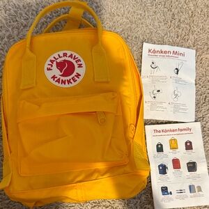 Fjällräven Kånken Mini Yellow Backpack